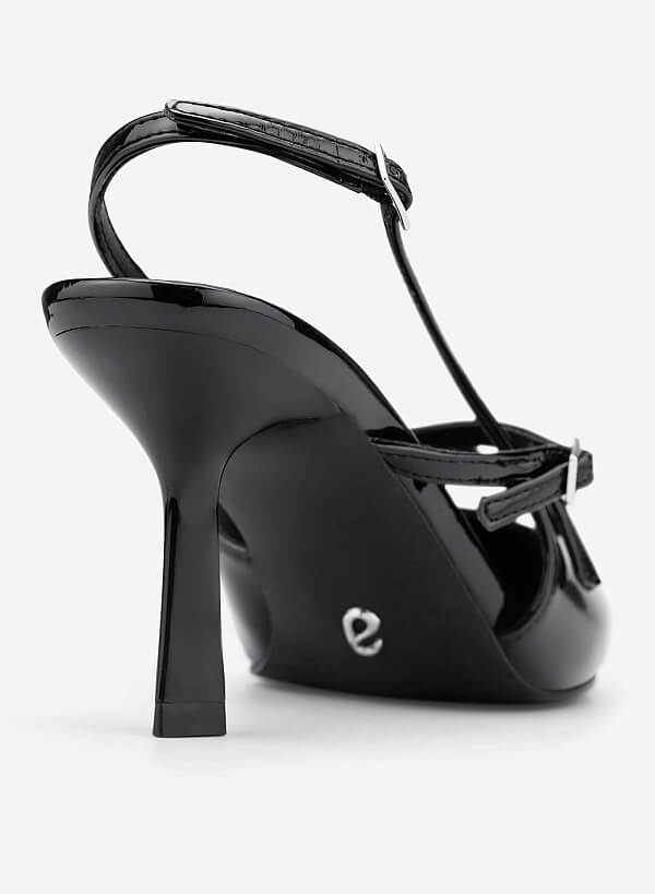 Giày Cao Gót Strappy Phối Buckle - Hình ảnh 3