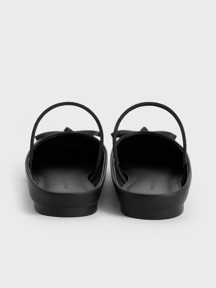 Giày mules Bow Square-Toe Ballet - Hình ảnh 8