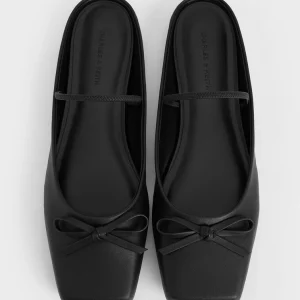 Giày mules Bow Square-Toe Ballet