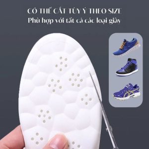 Lót giày thể thao 4D - Cao su non siêu đàn hồi