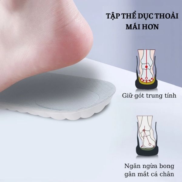 Lót giày thể thao 4D - Cao su non siêu đàn hồi - Hình ảnh 2