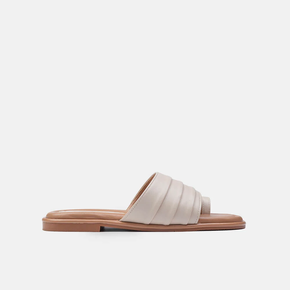 Dép nữ đế bằng quai xếp ly BQ - Hình ảnh 7