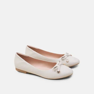 Giày búp bê mũi nhọn da trơn BQ