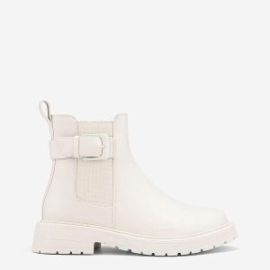 Chelsea Boots đế Chunky nhấn khóa trang trí